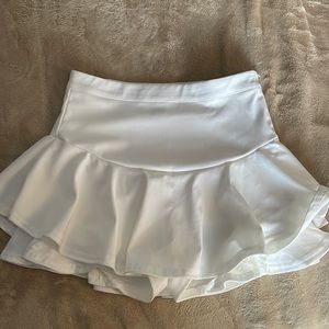 Shein White Tennis Skort